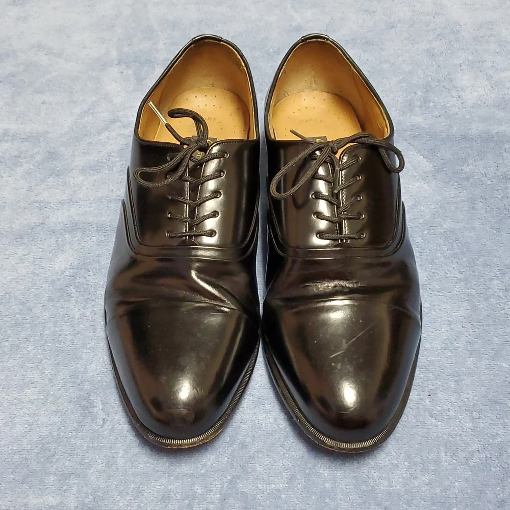 11M Men's Stacy Adams Black Leather Shoes